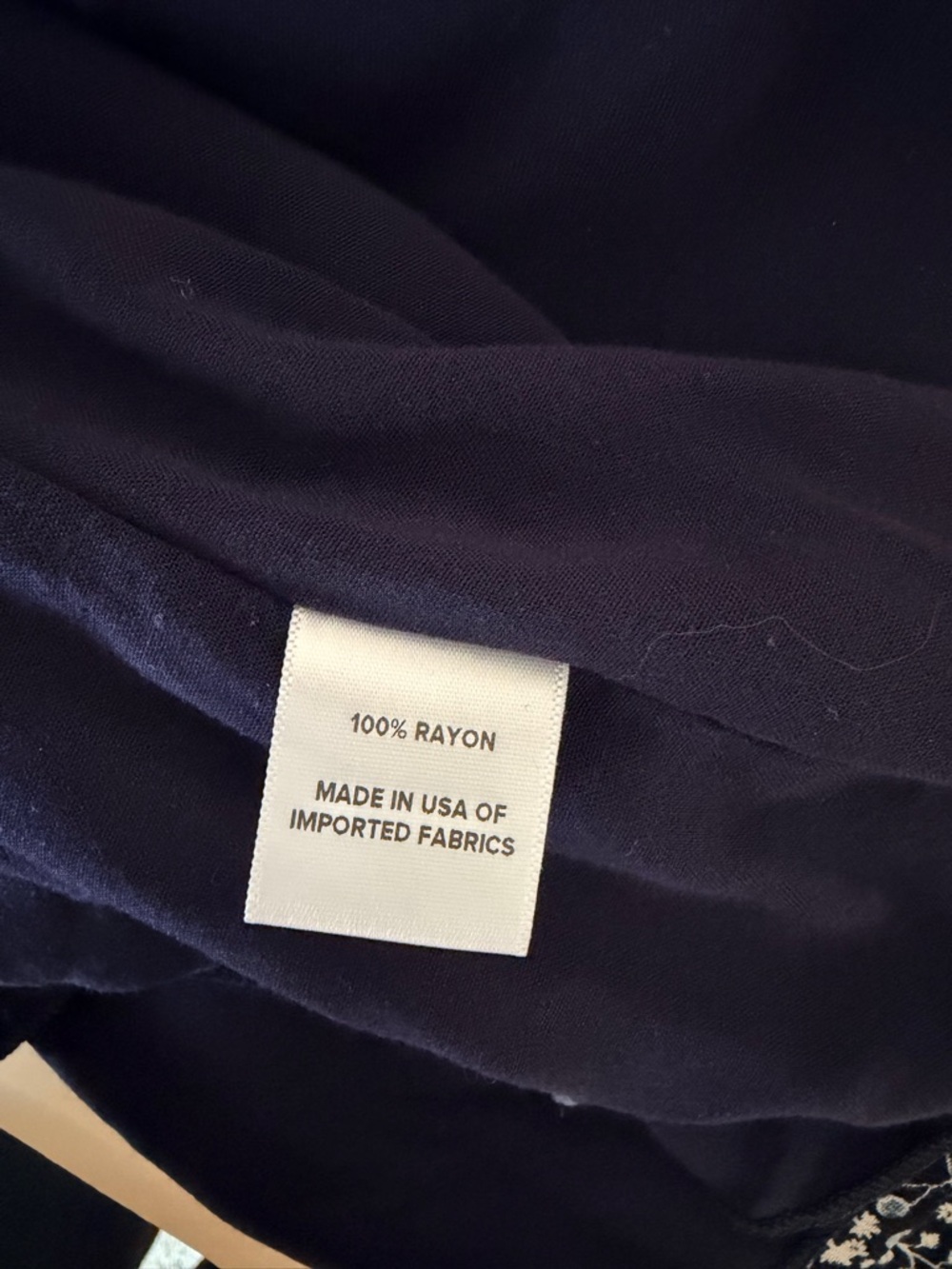 Roan + Ryan Elaine Navy Floral Wide Leg Jumpsuit - Size Large - Picture 8 of 10